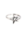 thumb 925 Sterling Silver Hollow Star Vintage Band Ring 4