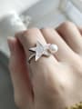 thumb 925 Sterling Silver Cubic Zirconia Star Minimalist Band Ring 1
