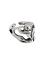 thumb 925 Sterling Silver Hollow Skull Vintage Band Ring 4