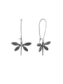 thumb Brass Dragonfly Vintage Hook Earring 0