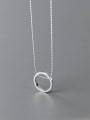 thumb 925 Sterling Silver Geometric Minimalist  Bead Chain Necklace 3