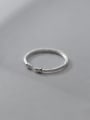 thumb 925 Sterling Silver  Minimalist  Line Knot Band Ring 1