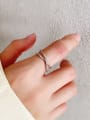 thumb 925 Sterling Silver Cross Minimalist Stackable Ring 4