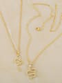 thumb Brass Cubic Zirconia Snake Vintage Necklace 3
