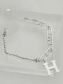 thumb Vintage Sterling Silver With Platinum Plated Simplistic Letters"H" Necklaces 3