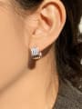 thumb 925 Sterling Silver Geometric Minimalist Ear Cuff Earring 1