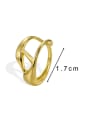 thumb Brass Geometric Minimalist Stackable Ring 1
