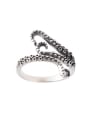 thumb 925 Sterling Silver Fish Vintage Octopus Band Ring 0