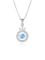 thumb 925 Sterling Silver Moissanite Crown Dainty Necklace 0