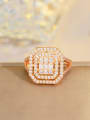 thumb Brass Cubic Zirconia Geometric Luxury Bracelet 0