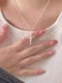 thumb 925 Sterling Silver Cross Vintage Regligious Necklace 1