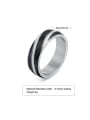 thumb Stainless steel Geometric Minimalist Band Ring 3