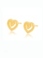 thumb Alloy Heart Minimalist Stud Earring 0