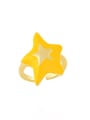 thumb Brass Enamel Five-pointed starTrend Band Ring 1