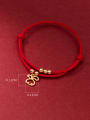 thumb 925 Sterling Silver Zodiac Cute Adjustable Red Rope Bracelet 2