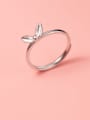 thumb 925 Sterling Silver Leaf Cute Band Ring 0
