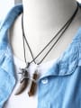 thumb Brass Natural Stone Wolf Vintage Necklace 1