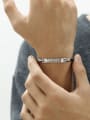 thumb Titanium Steel Artificial Leather Weave Minimalist Bracelet 1