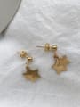 thumb 925 Sterling Silver Trend   Double Star Stud   Drop Earring 0