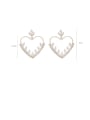 thumb Alloy With Imitation Gold Plated Fashion Heart Drop Earrings 2