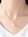 thumb S925 Sterling Silver with 3A zircon  freshwater pearl  Necklace 1