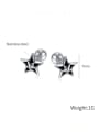 thumb Stainless steel Pentagram Vintage Stud Earring 4
