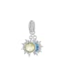 thumb 925 Sterling Silver Cubic Zirconia Trend  Shining Sun and Moon DiyPendant 0