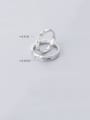 thumb 925 Sterling Silver With Platinum Plating  Letter I LOVE UJ Couple Rings 2