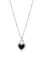 thumb Stainless steel Acrylic Heart Minimalist Necklace 3