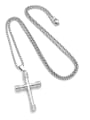thumb Stainless steel Chain Alloy Pendant  Cross Hip Hop Long Strand Necklace 2