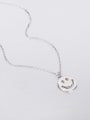 thumb 925 Sterling Silver Smiley  Minimalist Pendant Necklace 0