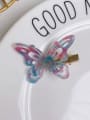 thumb Cellulose Acetate Cute Butterfly Alloy Hair Barrette 3