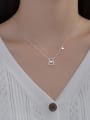 thumb 925 Sterling Silver Cubic Zirconia  Cute Hollow Bear  Pendant Necklace 1