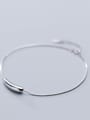 thumb 925 Sterling Silver Smooth Irregular Minimalist  Anklet 1