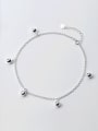 thumb 925 Sterling Silver Minimalist Bell  Anklet 0