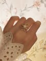 thumb 925 Sterling Silver Imitation Pearl White Flower Cute Band Ring 0