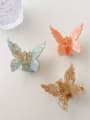thumb Cellulose Acetate Cute Butterfly Alloy Jaw Hair Claw 2