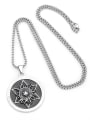 thumb Stainless steel Chain Alloy Pendant  Geometric Hip Hop Long Strand Necklace 2