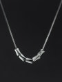 thumb 925 Sterling Silver Square Minimalist Necklace 0