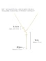 thumb 925 Sterling Silver Cubic Zirconia Tassel Dainty Necklace 3
