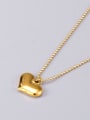 thumb Titanium Steel Heart Minimalist Long Strand Necklace 3