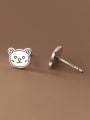 thumb 925 Sterling Silver Icon Vintage Stud Earring 4