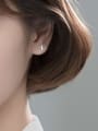 thumb 925 Sterling Silver Irregular Cute Stud Earring 2