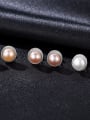 thumb 925 Sterling Silver Freshwater Pearl Multi Color Irregular Trend Stud Earring 2