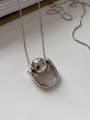 thumb 925 Sterling Silver Bead Geometric Vintage Necklace 1
