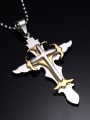 thumb Titanium Cross Minimalist Regligious Necklace 1