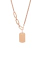 thumb Alloy Geometric Trend Necklace 0