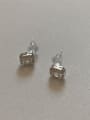 thumb 925 Sterling Silver Cubic Zirconia Rectangle Luxury Stud Earring 0