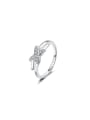 thumb 925 Sterling Silver Moissanite Cross Dainty Stackable Ring 2