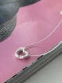 thumb 925 Sterling Silver Heart Vintage Necklace 1
